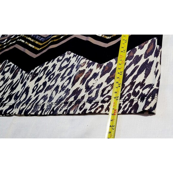 AA Studio Women’s Size M Petite Leopard Print Stretch Dress 3/4 Sleeves - Picture 5 of 7